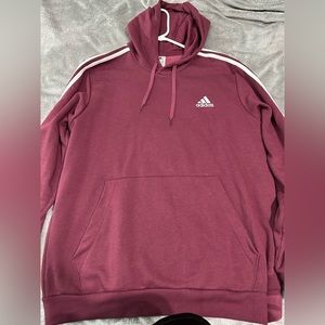 maroon Adidas hoodie